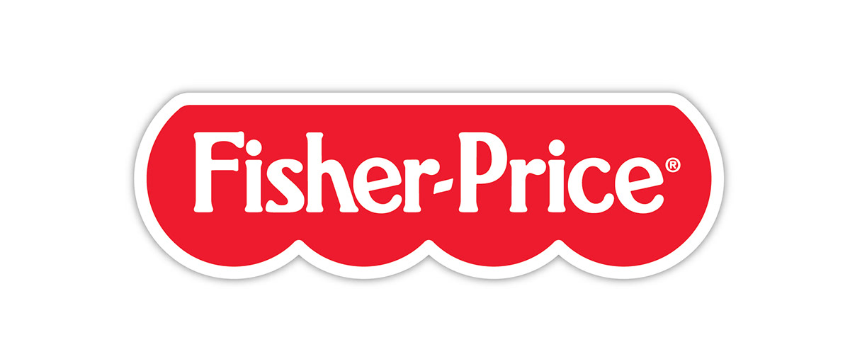 Fisher Price toys wordmark logo evolution modernization update children corporate