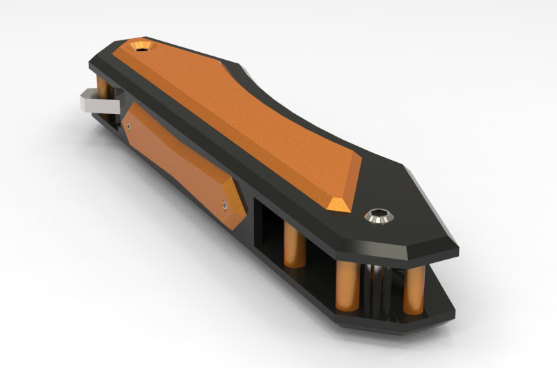 knife Folding Knife KTM rendering modeling 3D Solidworks keyshot