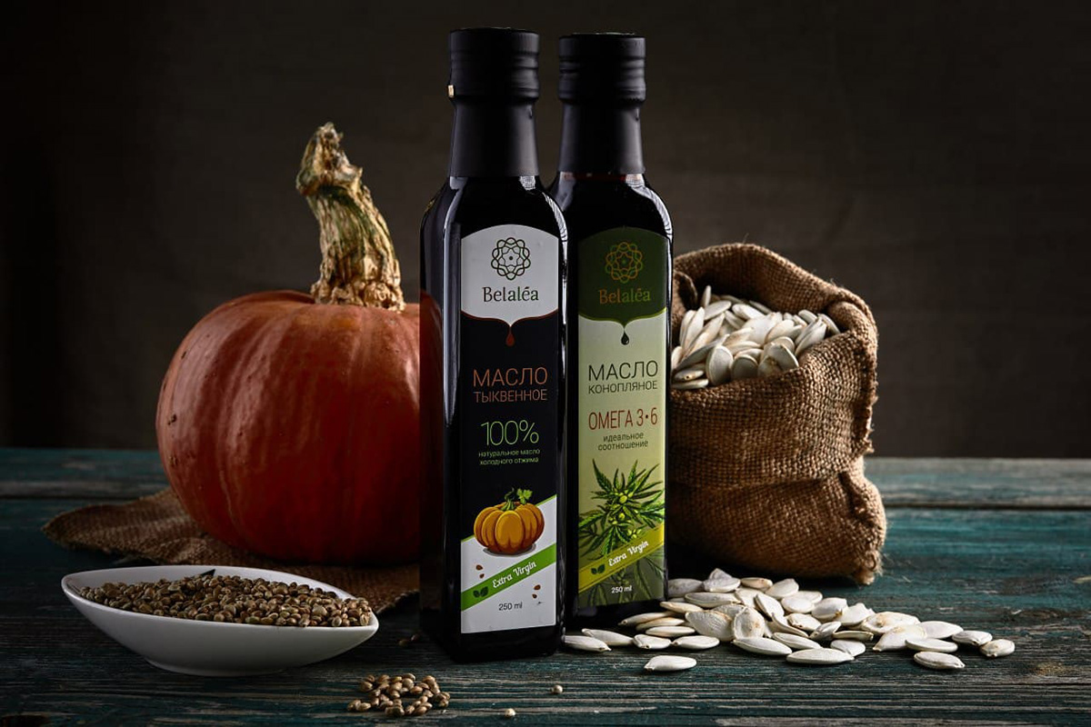 cannabis hemp oil package pumpkin seed oil