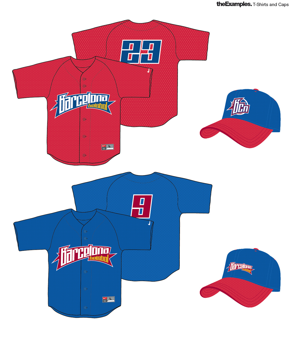 baseball caps t-shirt Jorsdesign beecreator brand logo sport