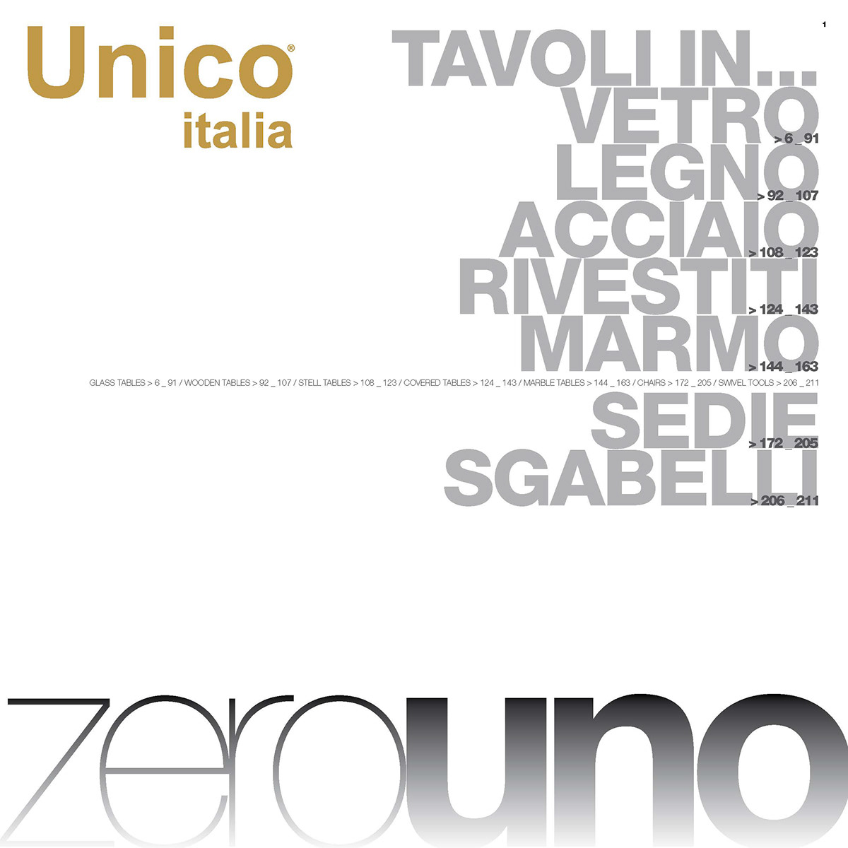 catalog graphicdesign Unico Italia made in italy graphic layout Project FURNISHING decor Interior Decoration furniture glass glass table glass design