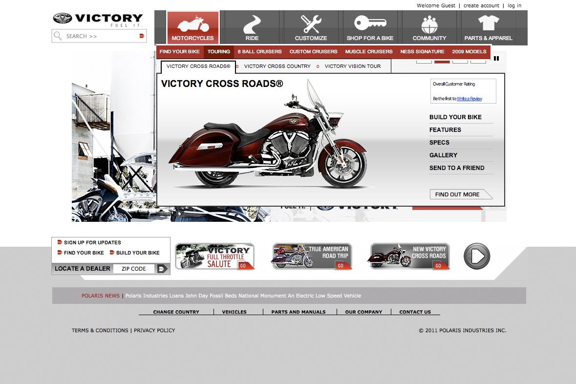 victorymotorcycles websitedesign reskin