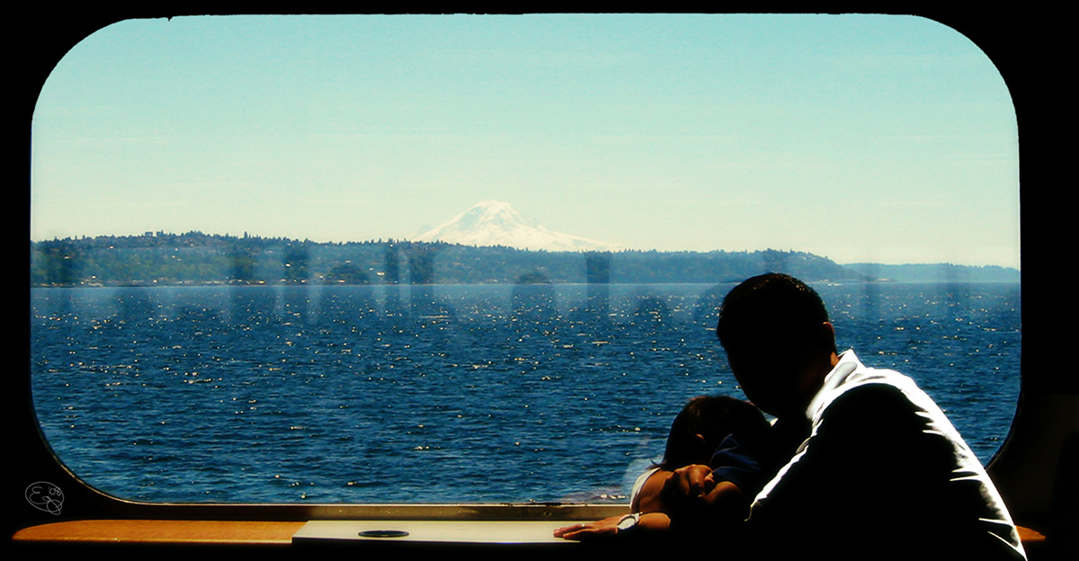 Puget Sound seattle vacation surreal painterly