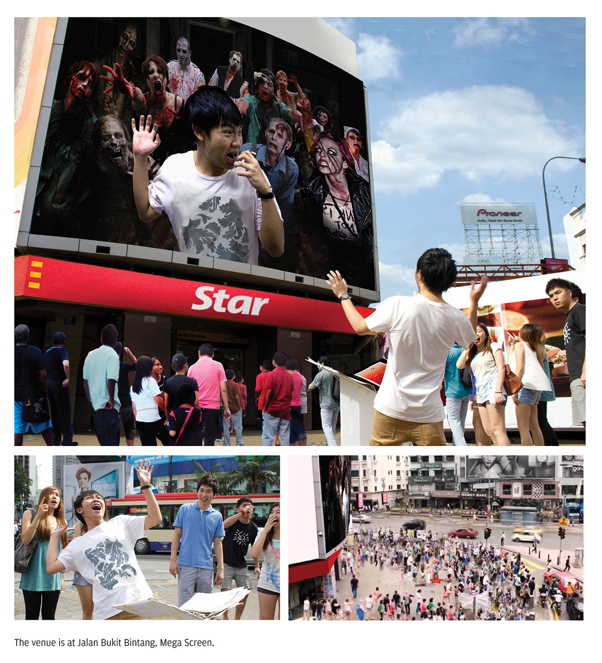 augemented reality interactive Platform The Star newspaper Outdoor ads student kancil award Bukit Bintang