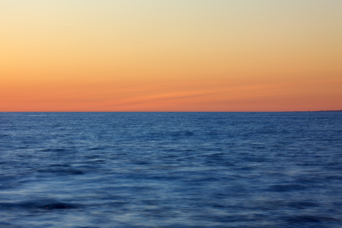 sunset Time Exposure pacific ocean