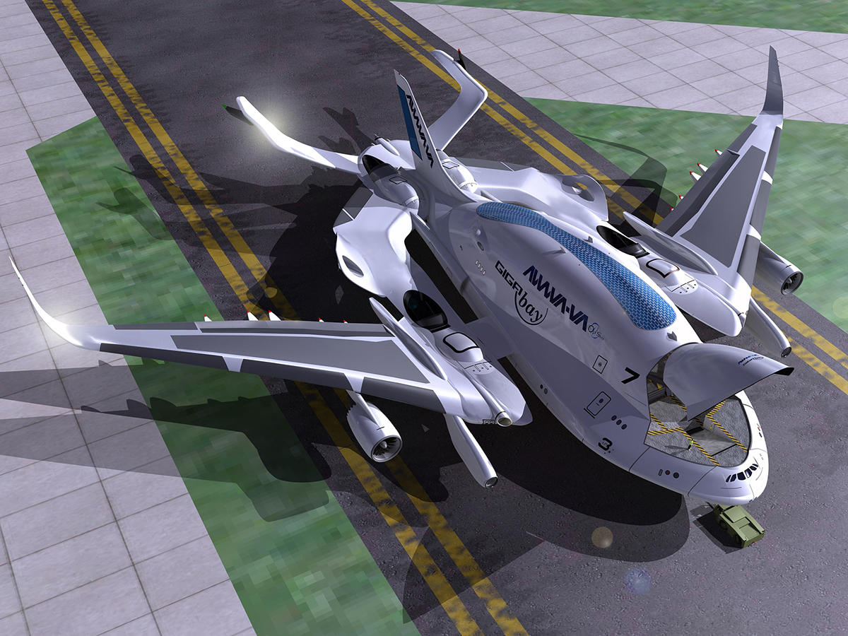 airplane concept Aerospace aeronautical industrial future green