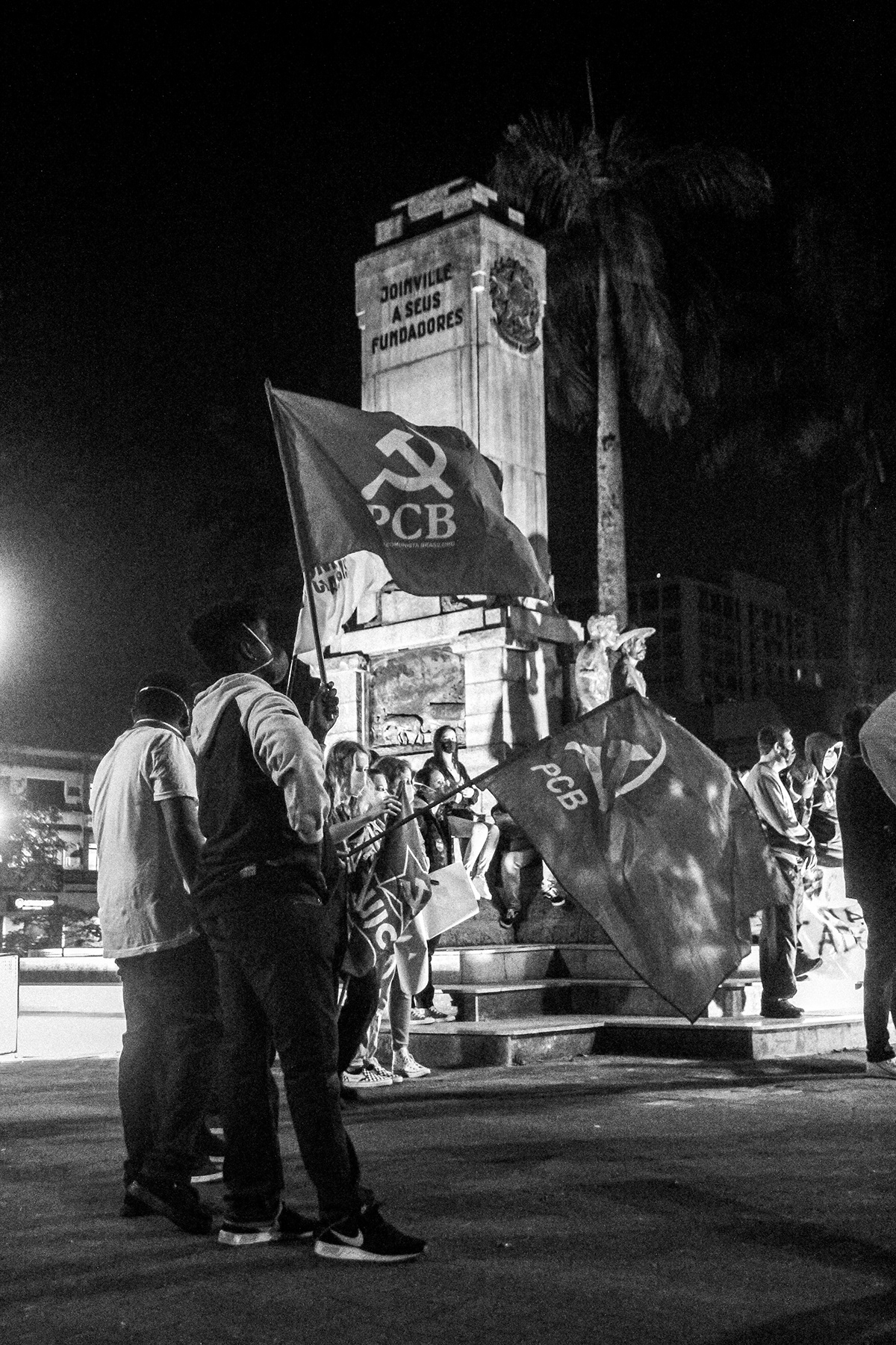black and white Fora Bolsonaro Fotografia fotografia urbana fotojornalismo joinville photojournalism  Protesto street photography urban photography