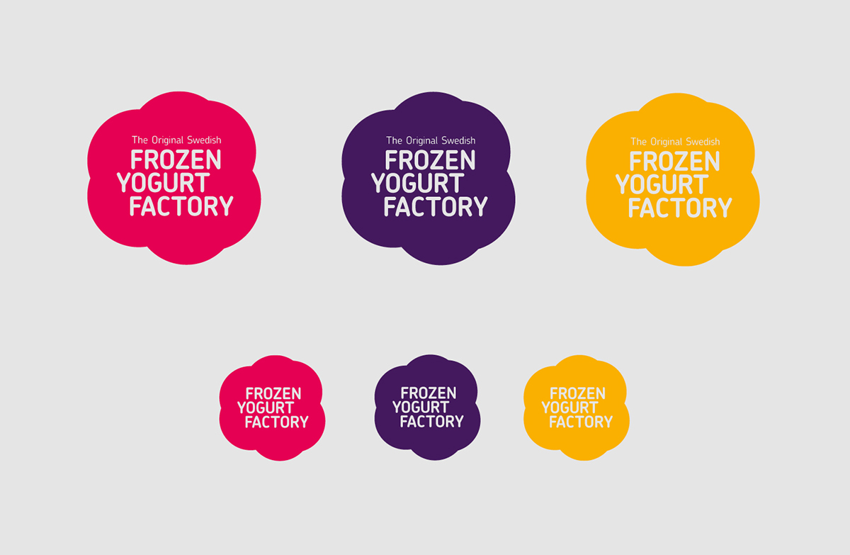 frozen yogurt froyo identity colour color shop Retail design interiors Sweden Swedish Colourful 