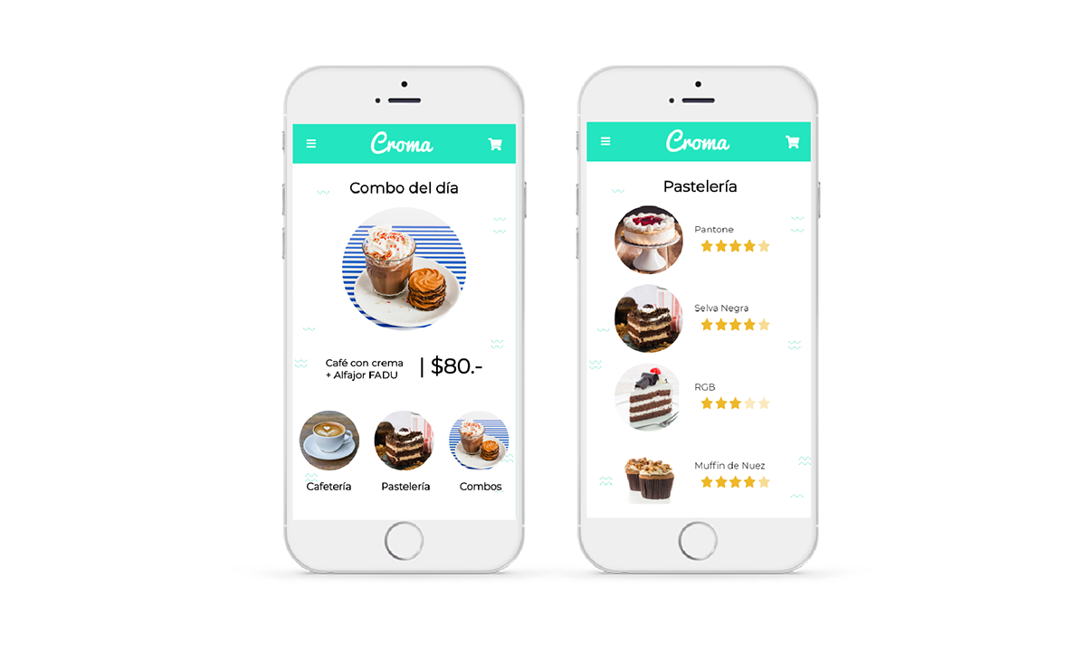 app ux DG fadu comida web desing food app Mobile app