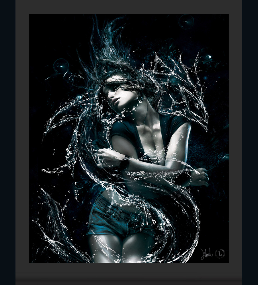 water dragon leviathan model underwater blue Ocean snake