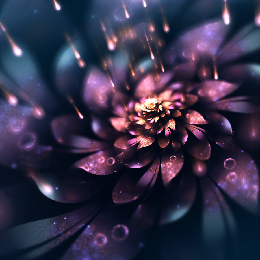 apophysis fractal flame 3D flower light organic Nature digital art