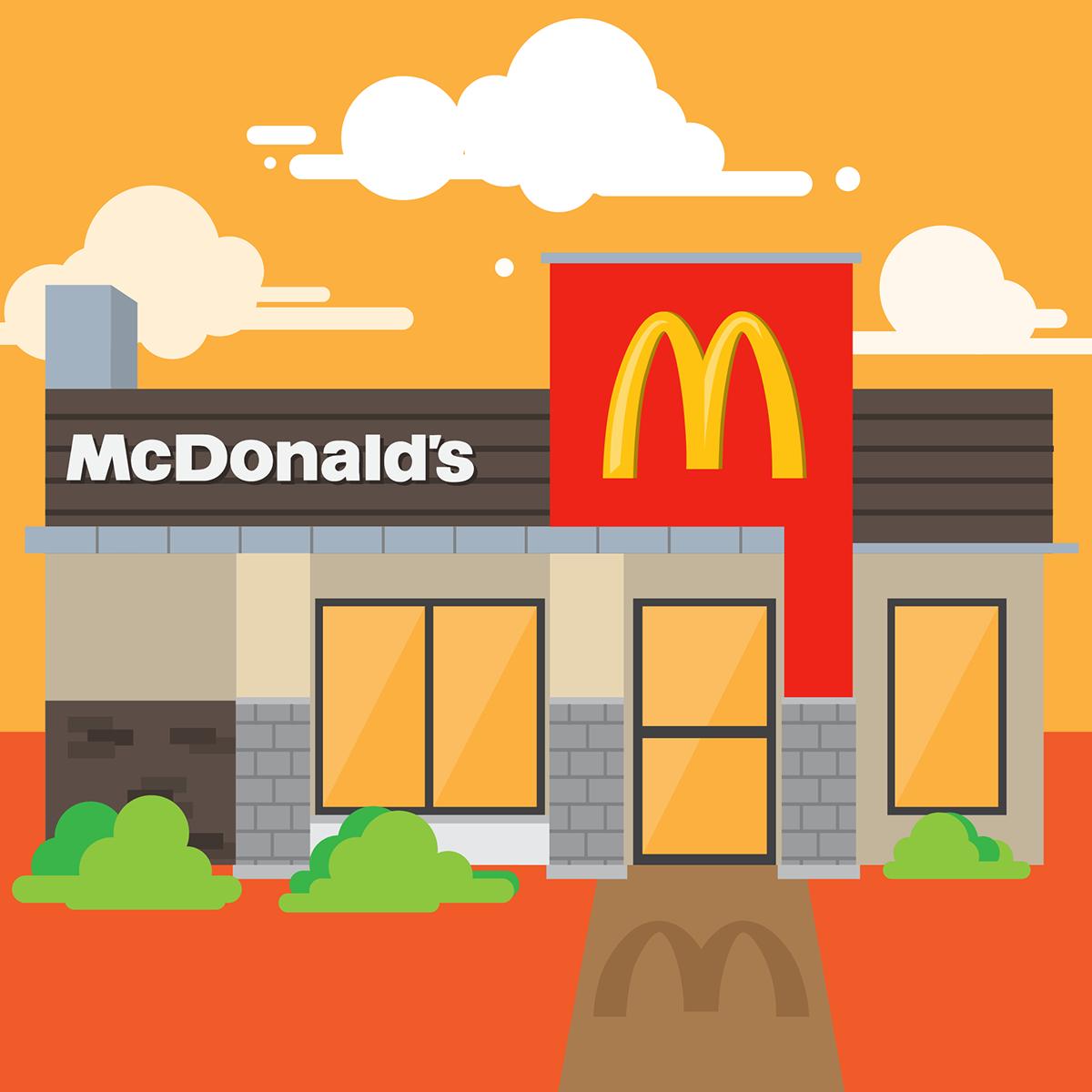 chains design fastfood graphics jollibee KFC McDonalds motiongraphics restaurant UFS