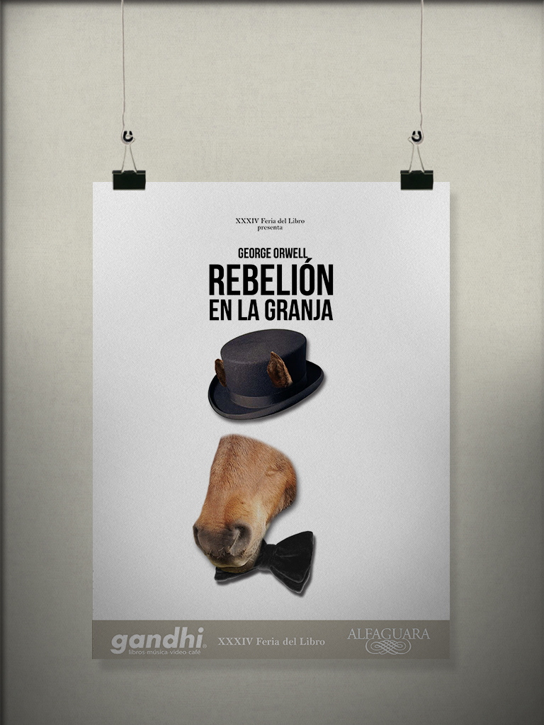 Rebelion en la granja  Orwell, Poster, George orwell