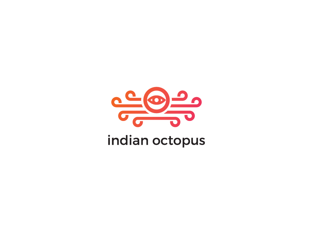 indian octopus logo branding 
