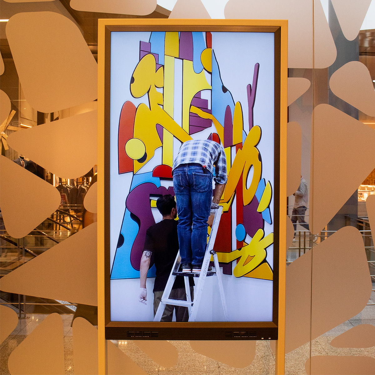 abstract art artwork collage contemporary installation minimal Oker