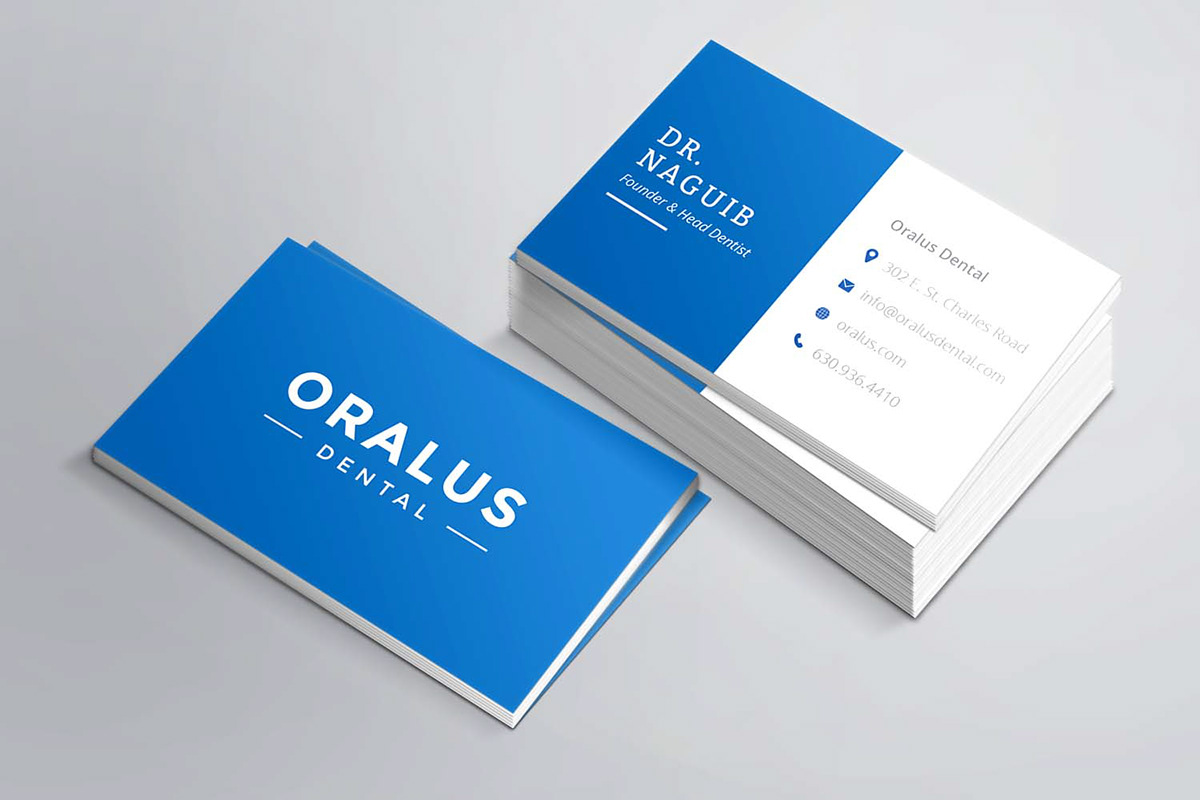 logo blue Business Cards