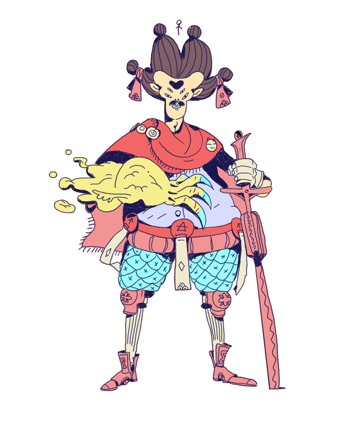 artwork fantasy wizard knight sandro rybak digital painting Drawing  colorful concept art Character design 
