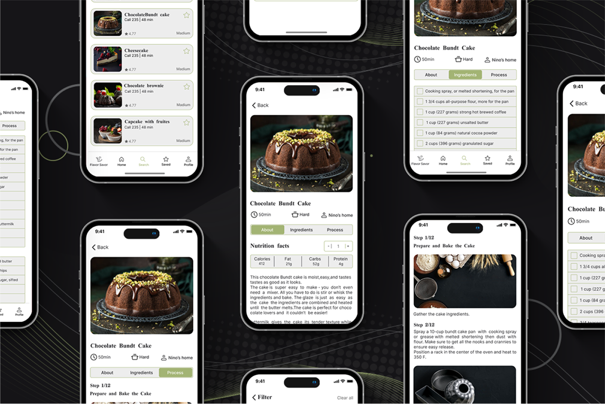ux/ui landing page Website ui design user interface Experience Mobile app cooking app recipe Responsive