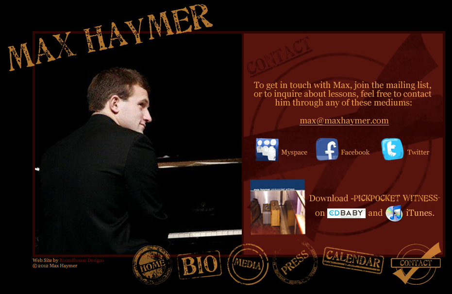 jazz Piano Pianist Website graphic stamps musician