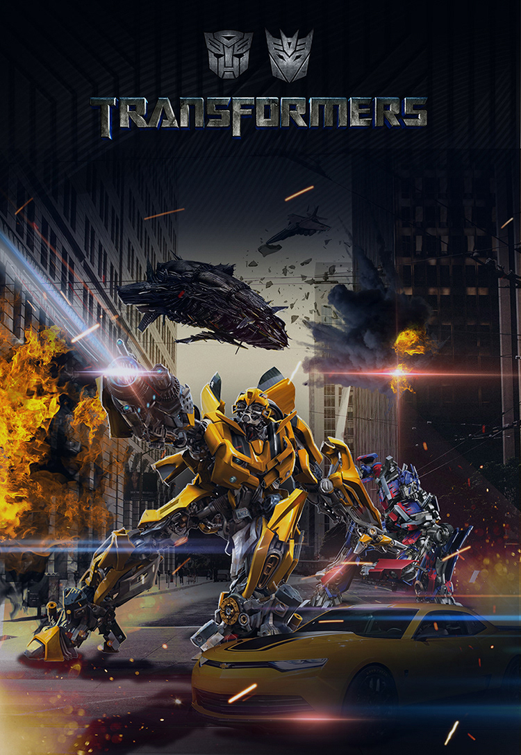 Transformers optimus optimus prime Bumblebee Cinema Film   poster camaro War