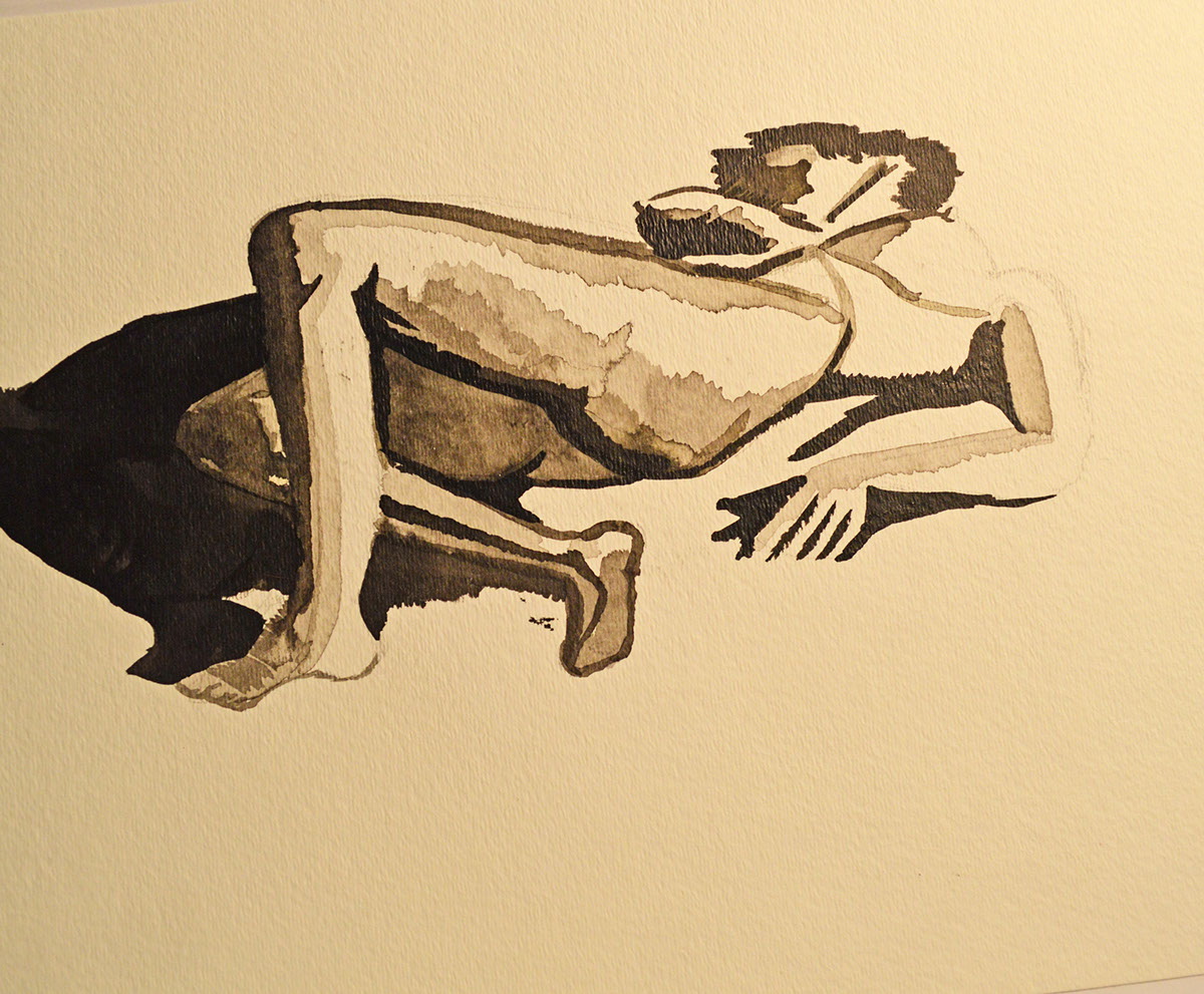 portrait anatomy Figure Drawing muscle man charcoal graphite organic shape curvilenear gesture model