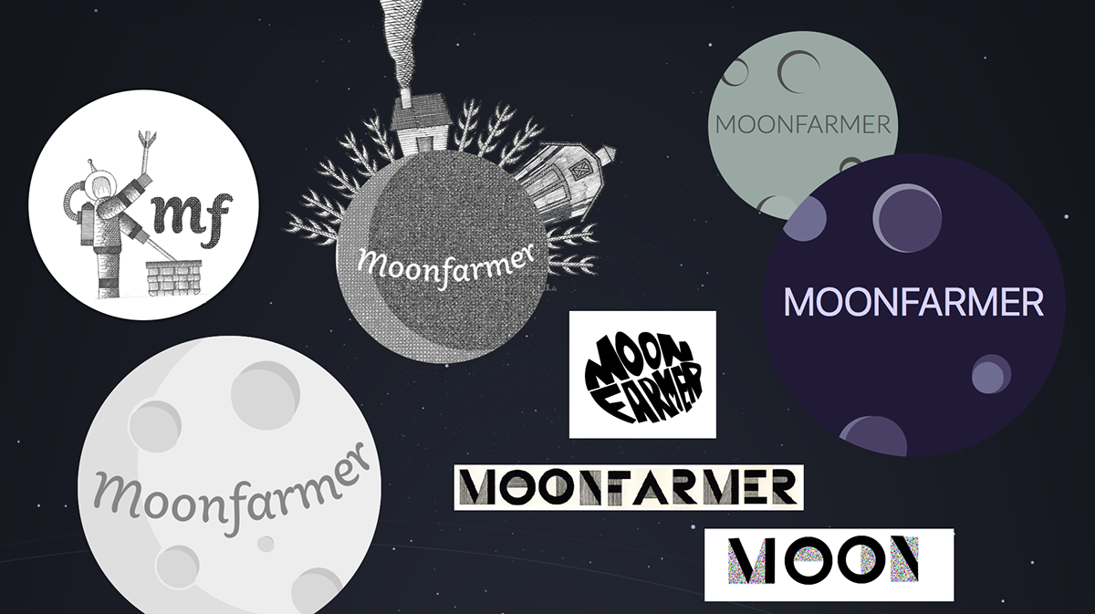 branding  moon farm moonfarmer Website react animation  logo hudson valley kingston
