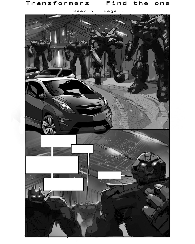 Transformers robots GM Cars War comics Drawing  Corel Painter