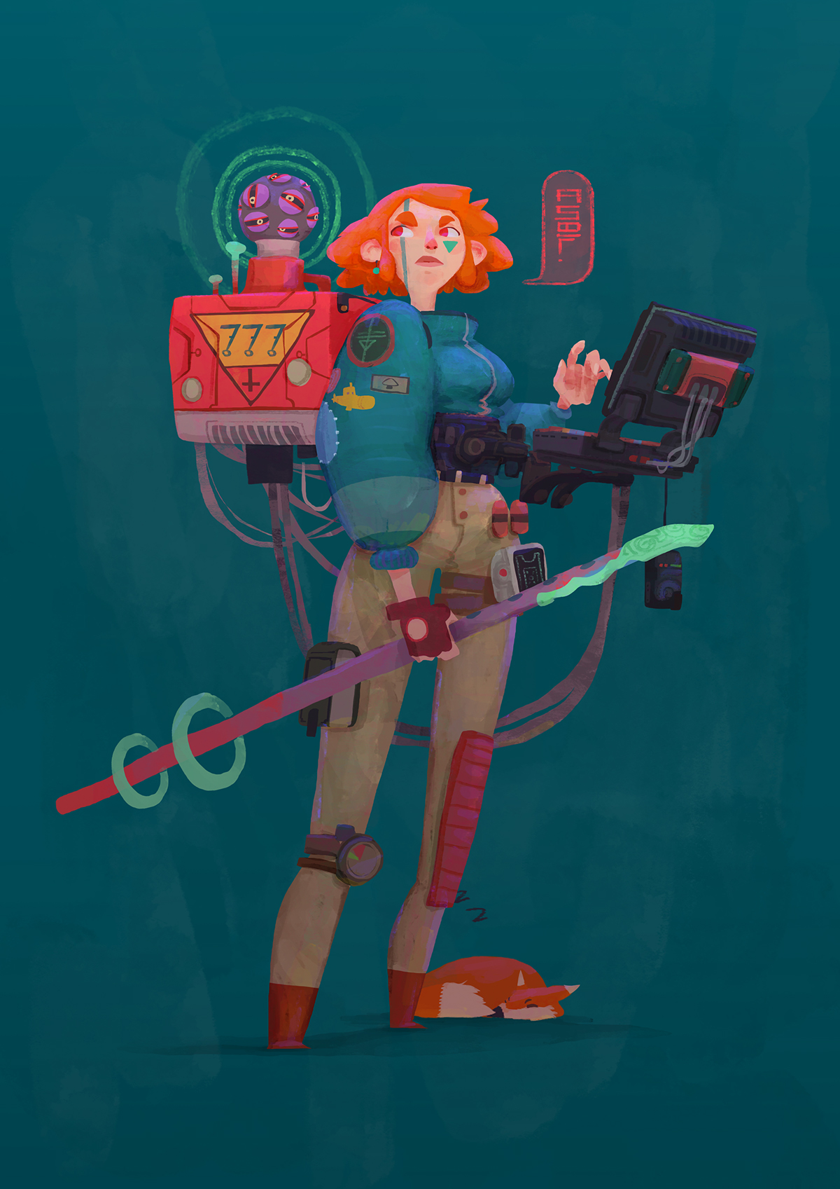 Scifi seekers danidiez randomcharacters videogame Retro future pixel