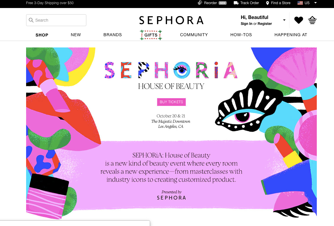 Event Branding event illustration Beauty Illustration Packaging sephora beauty packaging andreea robescu