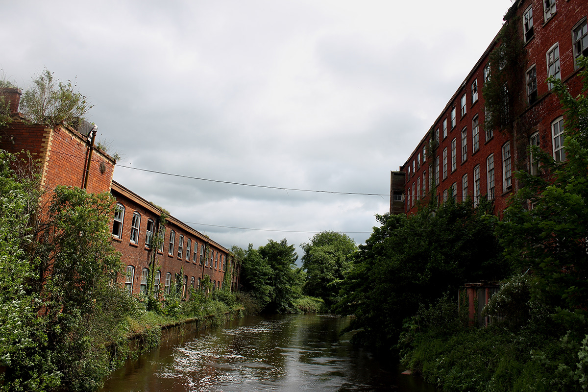 hilden linen thread mill Belfast lisburn abandoned Destroyed burnt out arson vintage history Ireland Northern Ireland