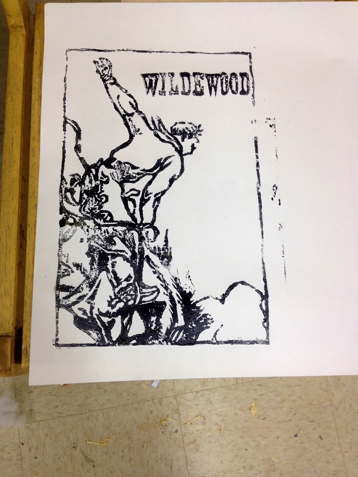 Wildewood Woodcut Print Tour Poster poster print