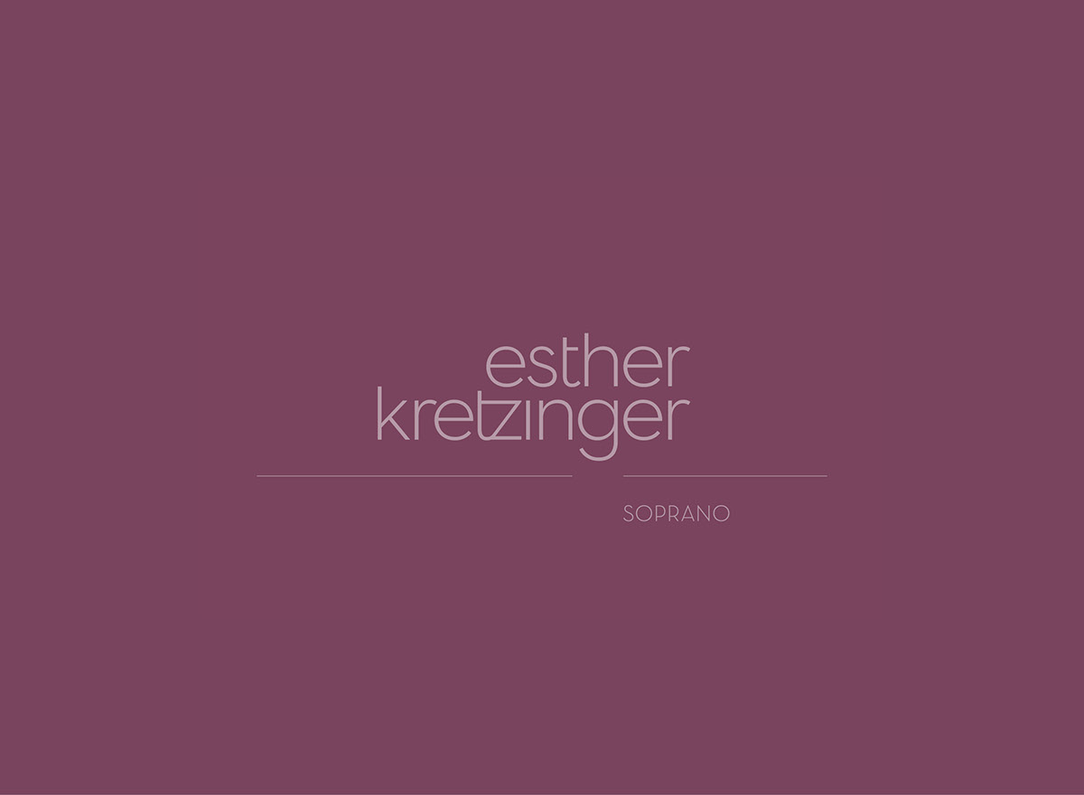 Corporate Design musician soprano Esther Kretzinger Augsburg DIE FORMATE 