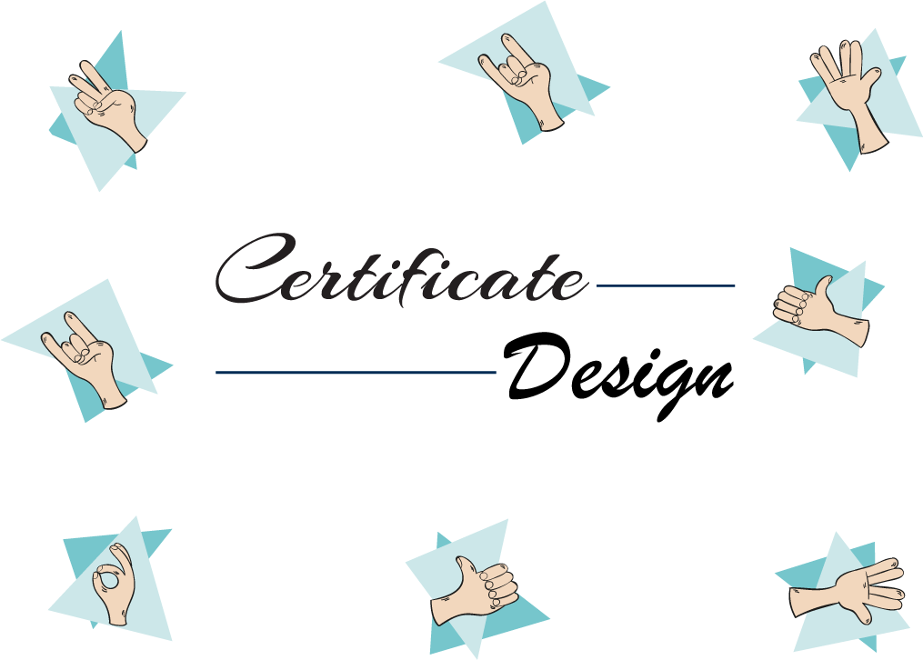 Graphic Designer certificate design Certificates award graphic design  Illustrator adobe illustrator