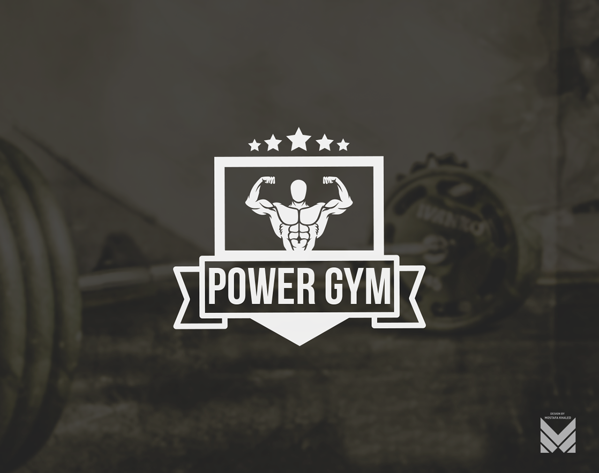 logo Logo Design gym logo Gym Logo Design POWER GYM gym Icon icon design  graphic graphic design 
