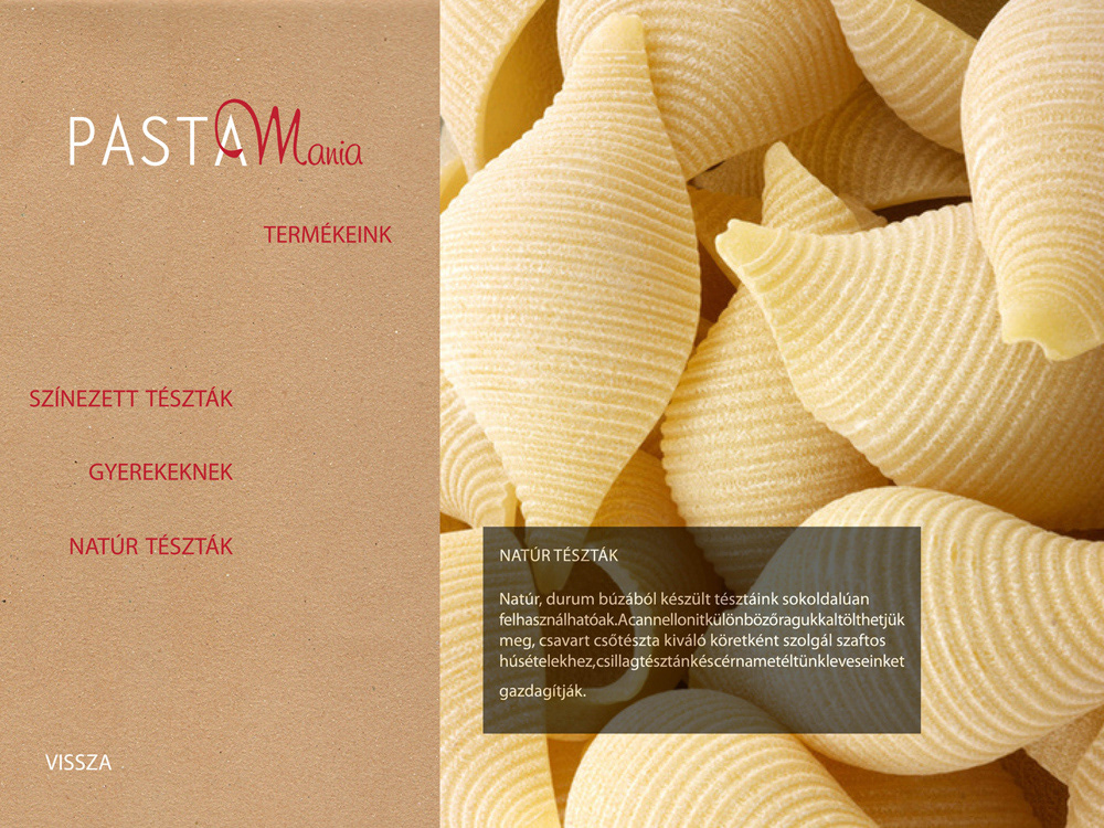 Pasta natural traditional logo Quality RECYCLED