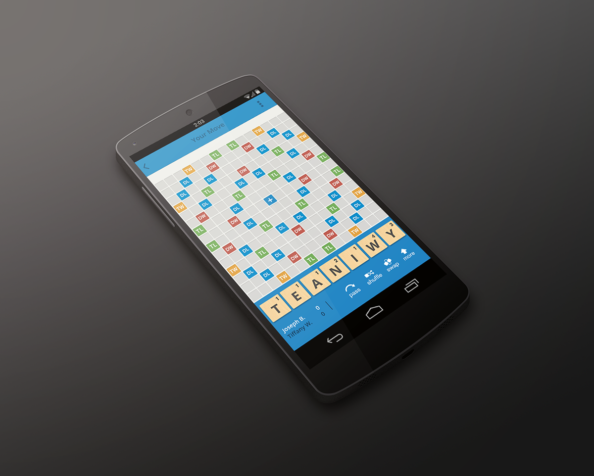 UI ux wordswithfriends words Zynga redesign concept mobileapp app mobile