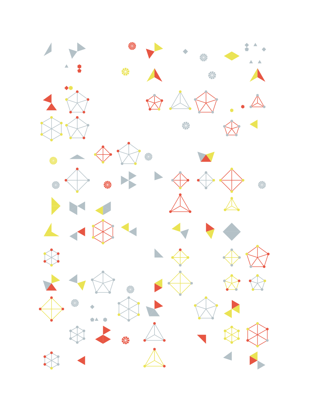 geometric shapes Polygons vector generative abstract