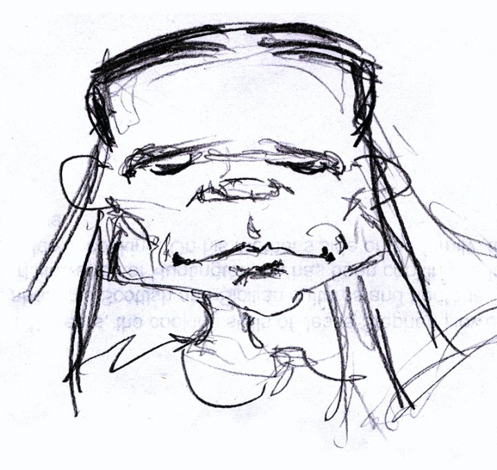 caricature   pencil sketching digital editing