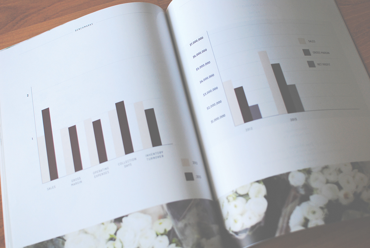 annual report publication design informational design