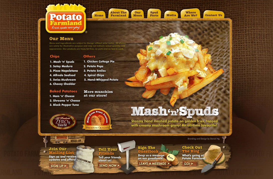 potato farm flash sites Food  Fast food food and beverage