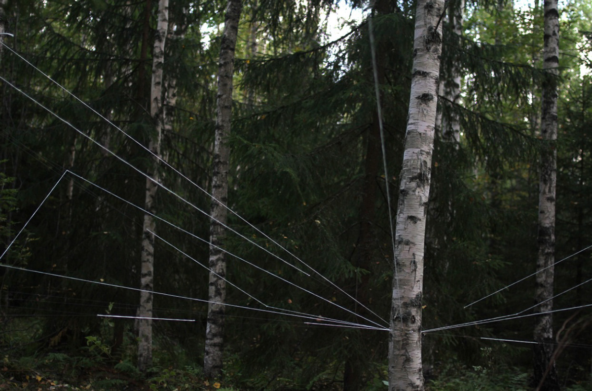 installation sculpture forest finland vector land art environmental art new aesthetic
