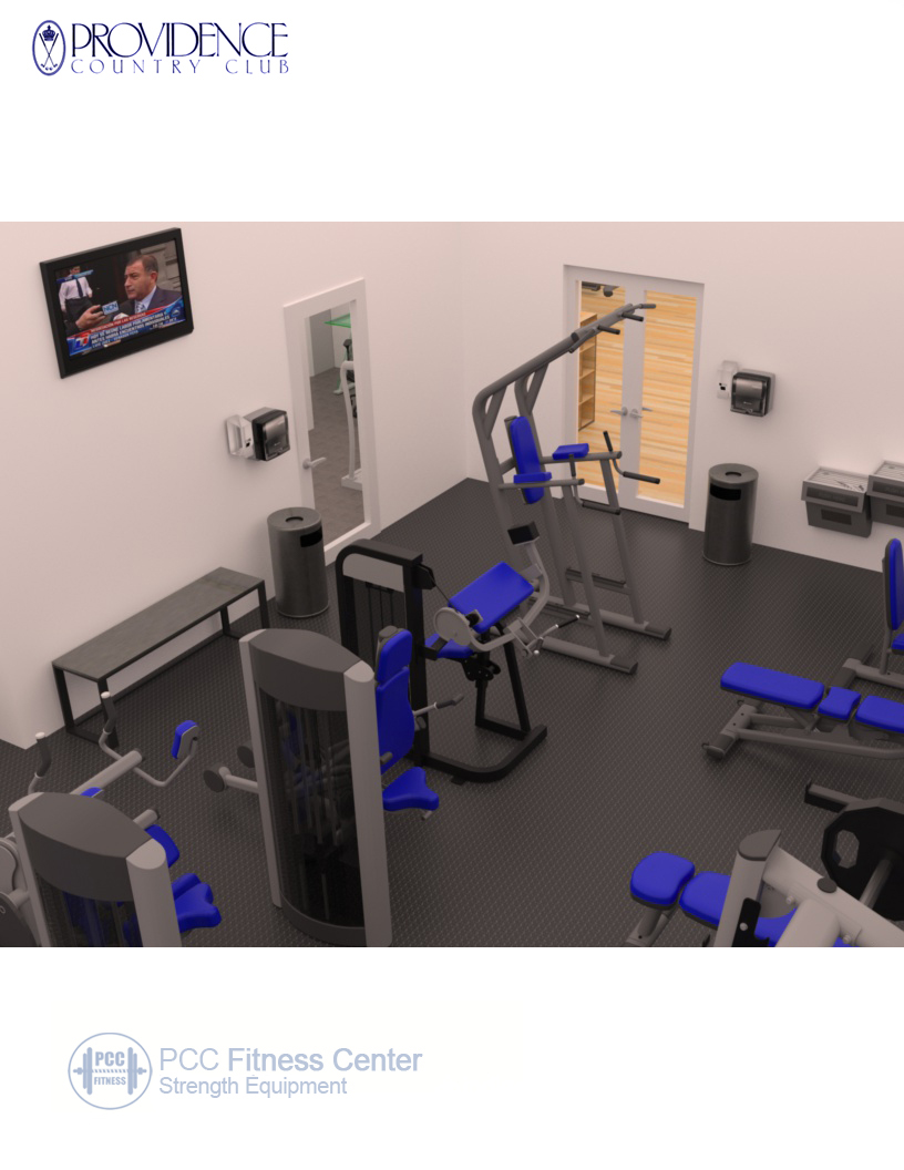 Fitness Center exercise area workout room gym design fitness facility design Country Club Country Club Fitness