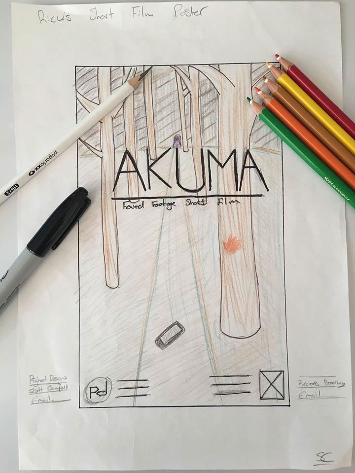 Akuma short film poster intro