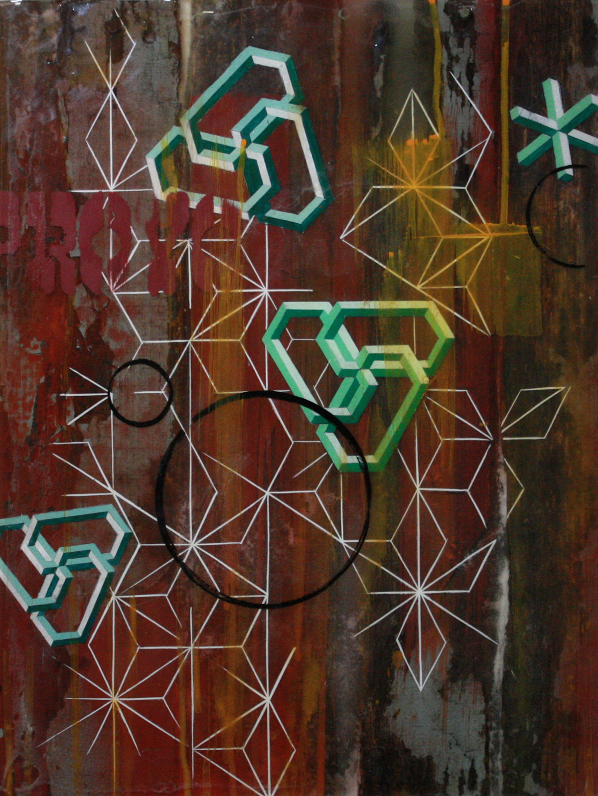 acrylic oil epoxy epoxyresin repurposedwood art FINEART GRAFFUTURISM detroit geometry