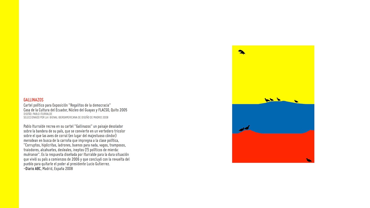 pablo iturralde poster cartel afiche diseño diseño gráfico Ecuador Latin American Graphic design graphic anima printa retrovisor quito