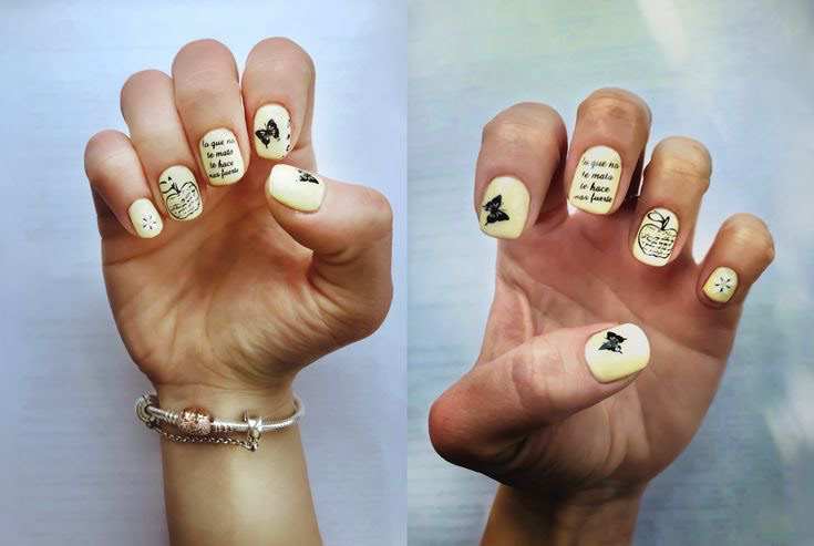 nail design manicure stamping shellac nail art Glitter spreading base