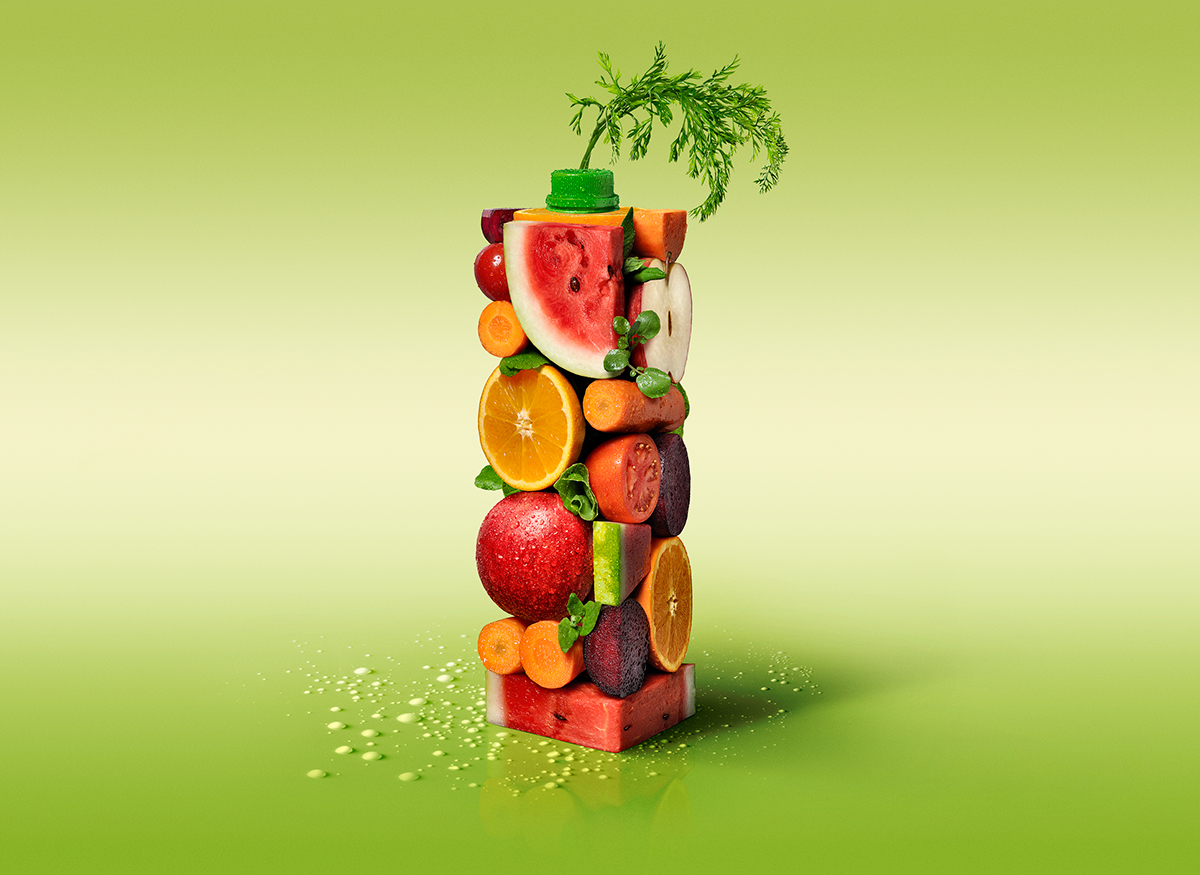 posto production creative retouch fruits packs Photography  retouch