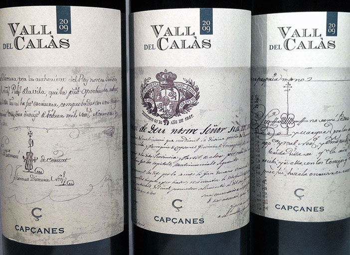 label design D.O.Montsant Capçanes catalunya spain