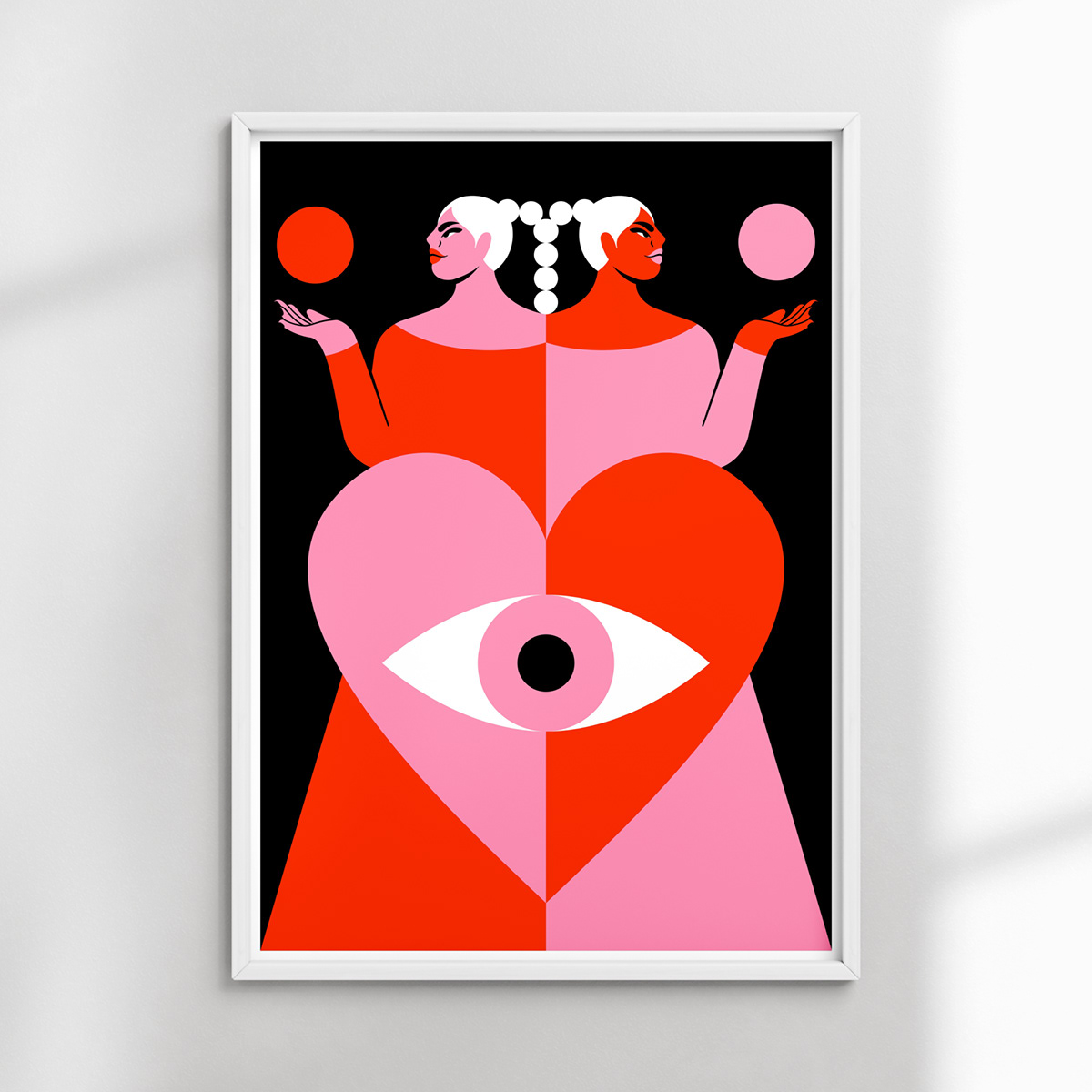 Love 2D Animation graphic art Art Exhibition print