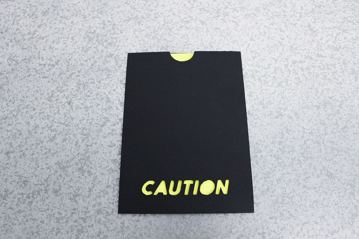 identity caution design firm stationary Promotional